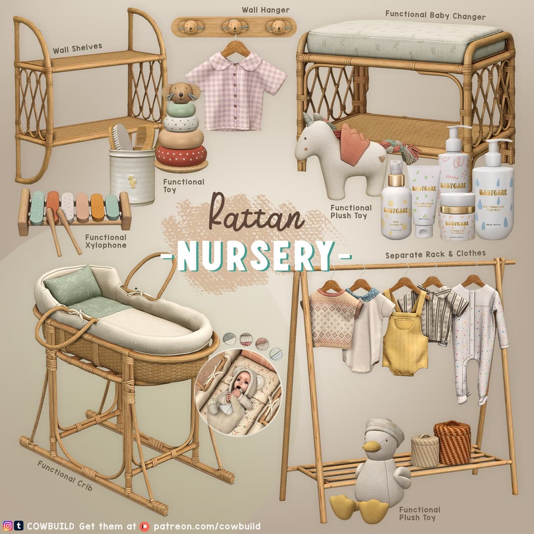Набор для детской Rattan Nursery